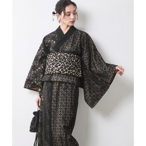 浴衣 2部式パッチワークレース浴衣「大きいサイズ有」シックスタイル レディース
