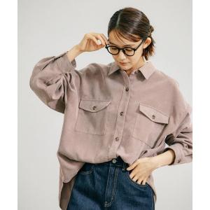 「GLOBAL WORK」 長袖シャツ FREE ピンク レディース