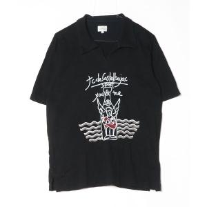 「CASTELBAJAC」 半袖Tシャツ 4 ブラック メンズ