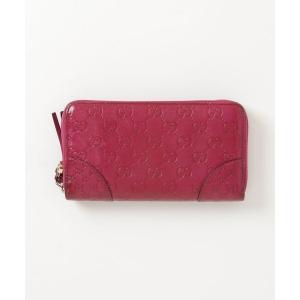 「GUCCI」 グッチシマ 財布 - パープル レディース