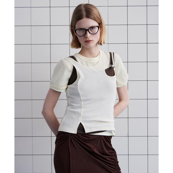 タンクトップ ノースリーブ 「PRE-ORDER」Motif Layered Tank Top/モチ...