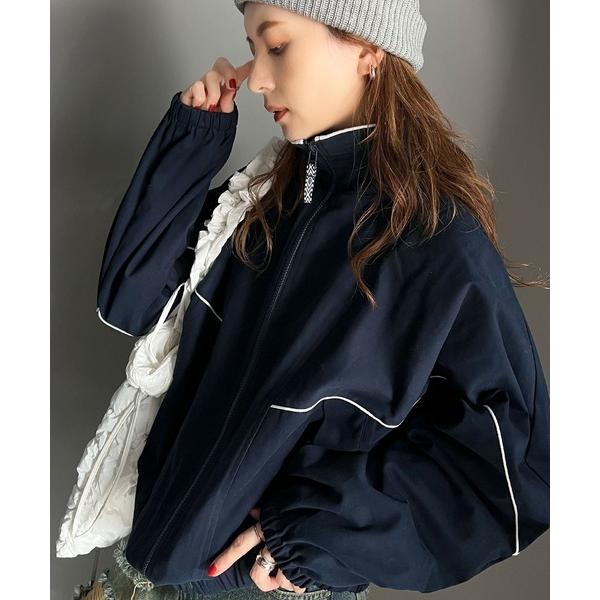 「Java」 ブルゾン MEDIUM ネイビー レディース