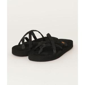 「Teva」 フラットサンダル 24cm ブラック レディース