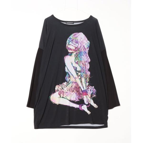 「ankoROCK」 長袖Tシャツ ONE SIZE ブラック メンズ