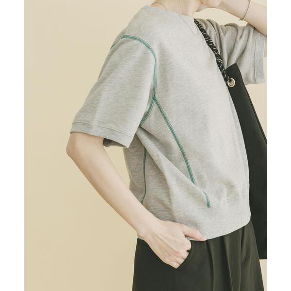 トレーナー スウェット カラーステッチスウェット レディース