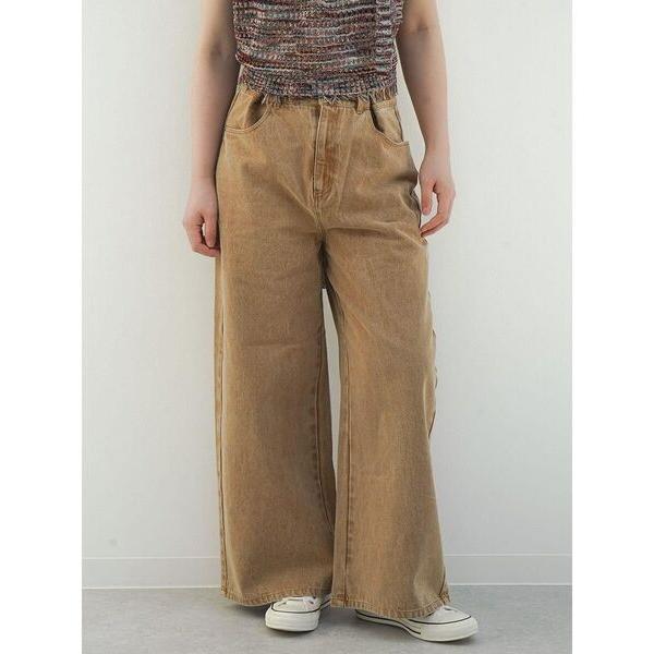 ジーンズ デニム デニムパンツ Waist tuck fade denim pants レディース