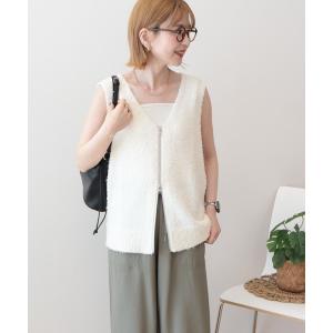 ベスト ジレ ダブルZIPシャギーニットベスト レディース｜ZOZOTOWN Yahoo!店