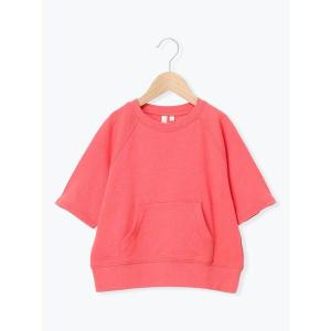 tシャツ ミニ裏毛5分袖スウェット キッズ 子供服 男の子 女の子