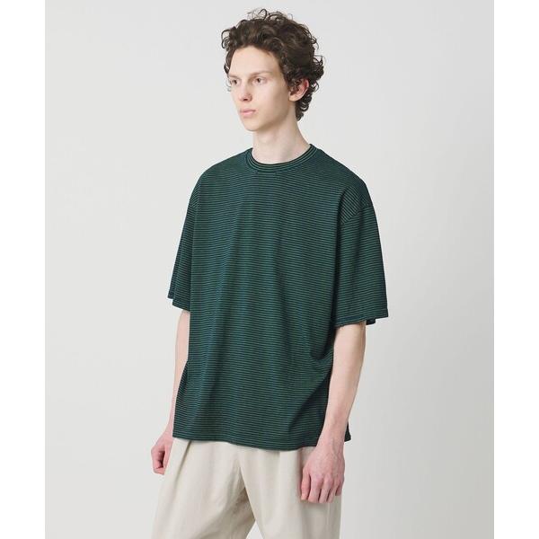 tシャツ 「別注」「YONETOMI」ボーダー クルーネック ショートスリーブ Tシャツ メンズ
