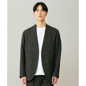 ジャケット ノーカラージャケット ウーリーノ ノーカラージャケット メンズ