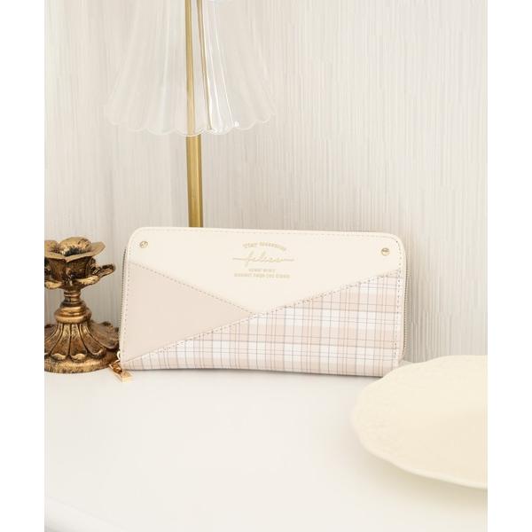 財布 Coboca+合皮3カラーチェックロゴRF束入 レディース メンズ