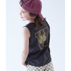 タンクトップ 肌着 綿100％ デビラボ プリントタンクトップ キッズ 子供服 男の子 女の子