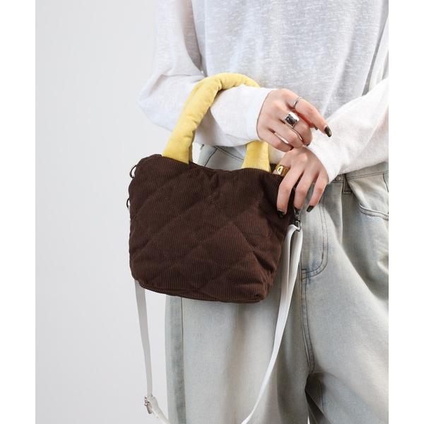 トートバッグ キルティングコーデュロイ２ＷＡＹバッグ レディース