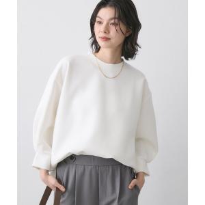 tシャツ 「洗える」8分袖ボンディングカットソー レディース