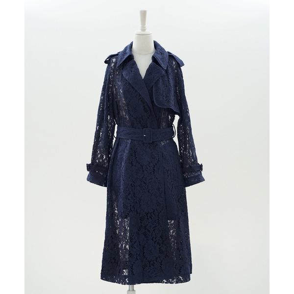 コート アウター 総レース ロング トレンチコート ＆BLOOM（アンドブルーム） レディース