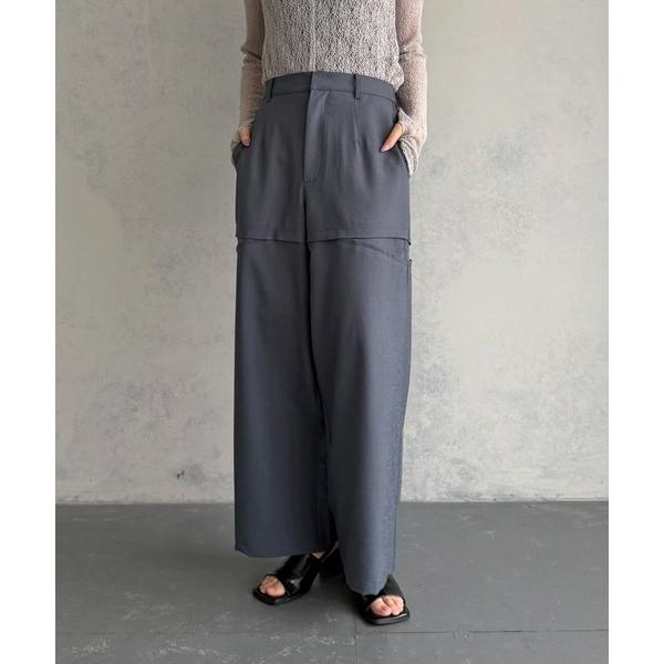 スラックス パンツ 「＆ｇ'aime 」シアー切替パンツ　Sheer Panelled Pants ...