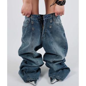 ジーンズ デニム デニムパンツ ナポレオンセミフレアデニム レディース