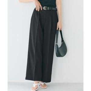スラックス パンツ 「田中里奈様着用」サマーワイドスラックス レディース