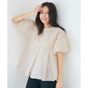 ブラウス シャツ 半袖 「WEB限定セール」＼速乾／ボリュームスリーブドットタックブラウス レディース｜ZOZOTOWN Yahoo!店