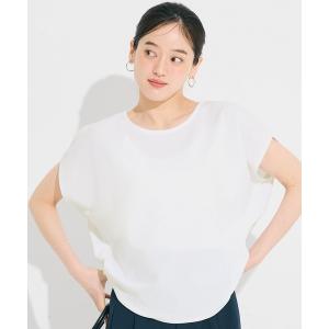 tシャツ 半袖 「WEB限定セール」カットジョーゼットドルマントップス レディース