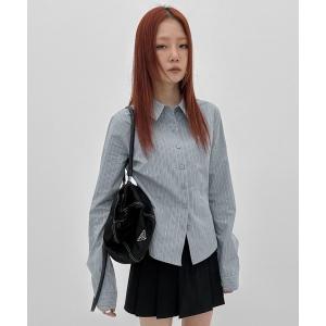 ブラウス シャツ 「MADE」 ナツカストライプシャツ レディース