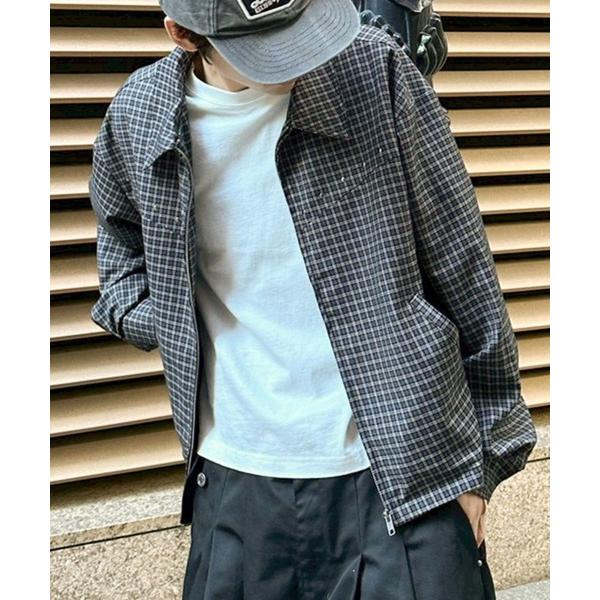 ブルゾン アウター CROPPED STUDDED CHECKED SHIRT JACKET／クロッ...