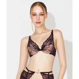 ブラジャー Signal デコルテレースモールドカップブラジャー