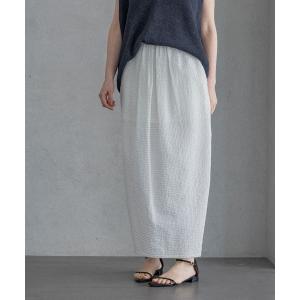 スカート シアサッカーコクーンスカート