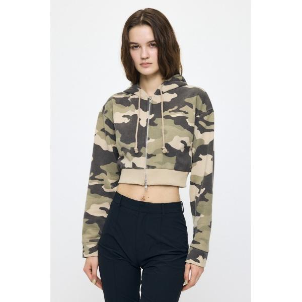 トレーナー スウェット 「セットアップ対応」CORSET ZIP フ―ディー レディース