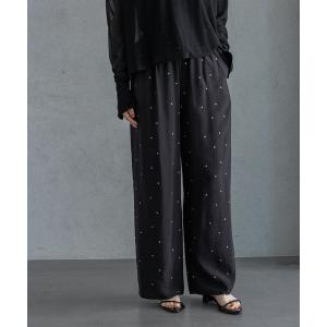 パンツ ドットシシュウストレートパンツ レディース