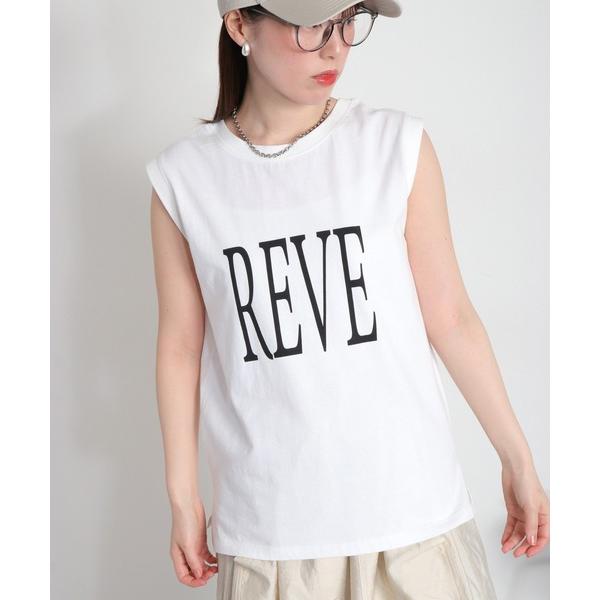 tシャツ 「前後2way」ロゴプリントノースリーブTee / タンクトップ レディース