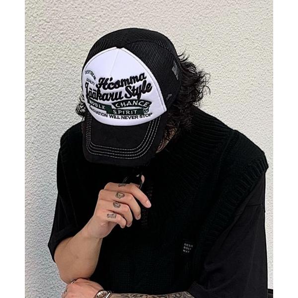 キャップ 帽子 ヴィンテージライク グラフィックロゴ メッシュキャップ メンズ レディース