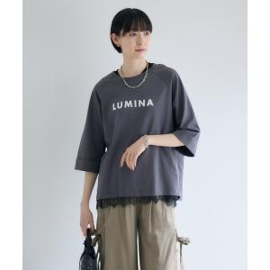 tシャツ cloche  箔ロゴ5分袖Tシャツ レディース