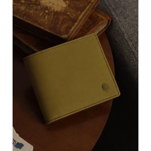 ミニ 二つ折り 二つ折り財布 財布 Bianchi ヌバック革二つ折り財布 メンズ レディース