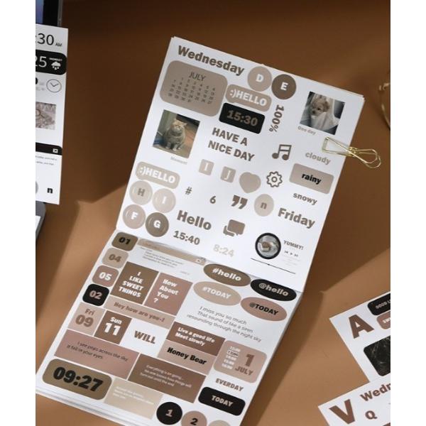 ステッカー デコ シール ブック ( 20ページ )