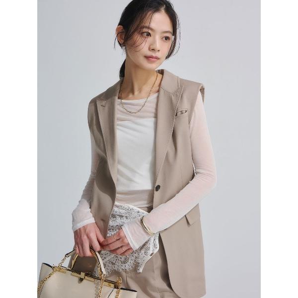 コート アウター デフォームラペルジレ レディース