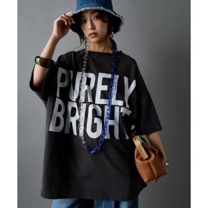 tシャツ 半袖 ビッグシルエットTシャツ「大きいサイズ有」GEVS. レディース