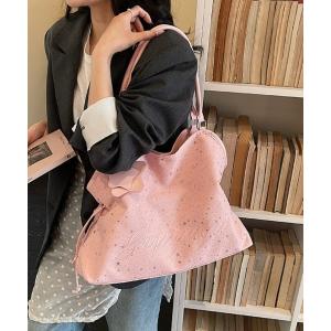 トートバッグ 星柄ラメプリントトートバック レディース