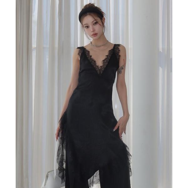 ワンピース TWO SIDE LACE DRESS/トゥーサイドレースドレス