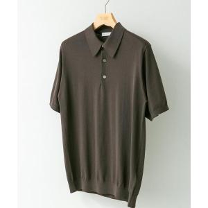 シャツ 半袖 LIFE STYLE TAILOR　ハイゲージ半袖ニットポロシャツ メンズ