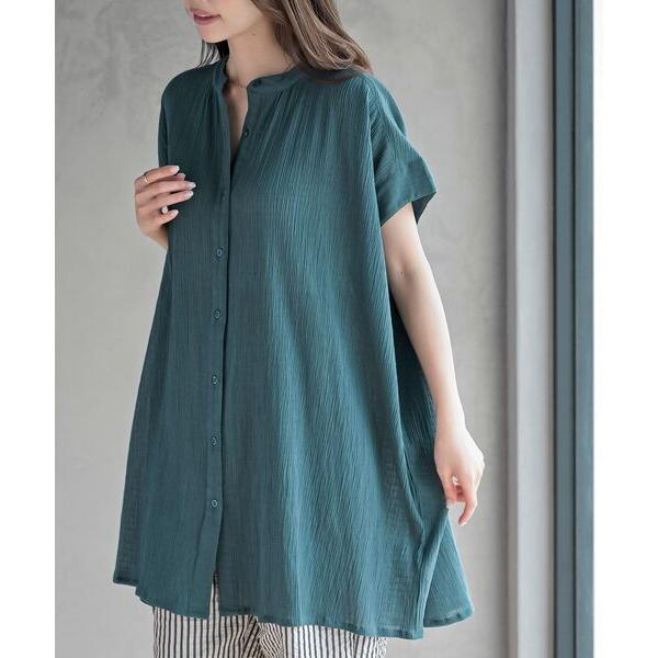 チュニック 楊柳ブラウスチュニック