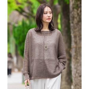 ニット セーター HANNONドルマンニット「手洗い」 レディース