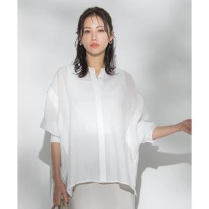 ブラウス シャツ シアーブロードブラウス「手洗い」 レディース