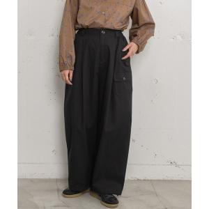 パンツ 裾ドロストコクーンパンツ レディース