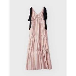 ワンピース RIBBON SHOULDER CUT DRESS