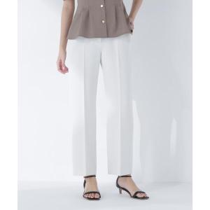 スラックス パンツ 「ちょうど、いい服」品格ストレートパンツ レディース