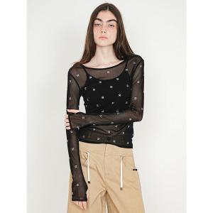tシャツ S Motif Sheer Top/Sモチーフ シアートップ レディース