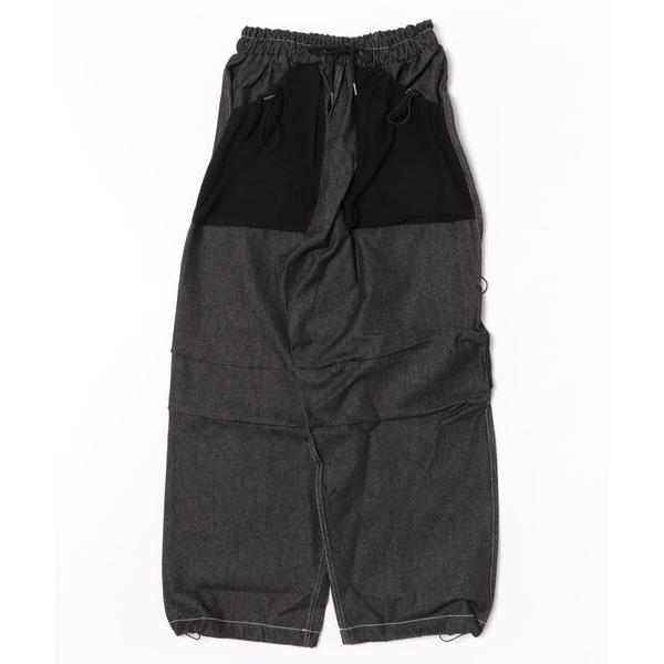 ジーンズ a.p.o.v. 切替ワイドデニムパンツ(set0599とセットアップ可) メンズ レディ...