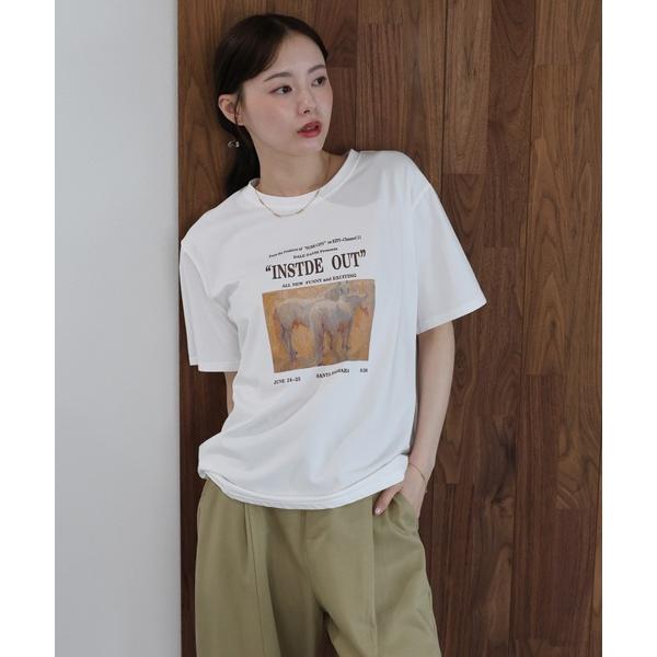 tシャツ ホースグラフィックTシャツ レディース