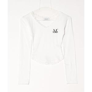 tシャツ 「MUCENT」ブランド直輸入正規品/MUCENT/SUNNIOR LACE V-NECK LONG SLEEVE T レディース